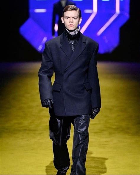 prada thomas brodie-sangster|Prada Declares a Return to Structured Work in Star.